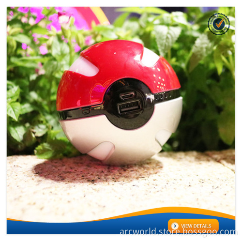 AWC599 Newest Pokeball Powerbank Charger Pokemon Power Bank Charger